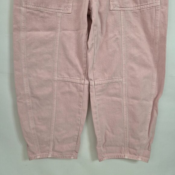 Universal Thread Womens 10 Pink High Rise Easy Barrel Cotton Zip Up Jeans Pants - Picture 6 of 15